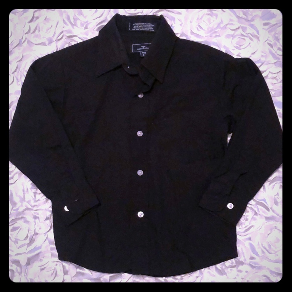 Dockers black button down, size 5